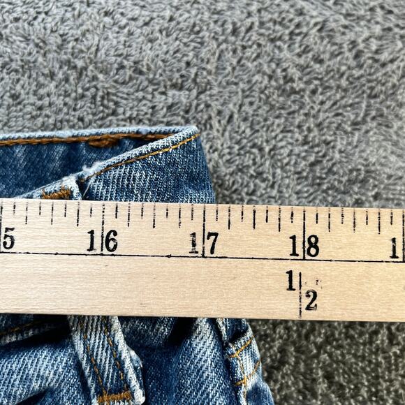 Vintage Levi's 505 Jeans Mens 36X29 Medium Wash Denim Straight Red Batwing 90s - Picture 11 of 13